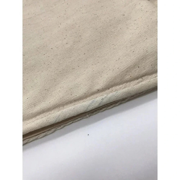 Handmade Canvas Clutch Purse‎ Embroidered Bamboo Handles Tote Bag Boho Cottage - Picture 14 of 14